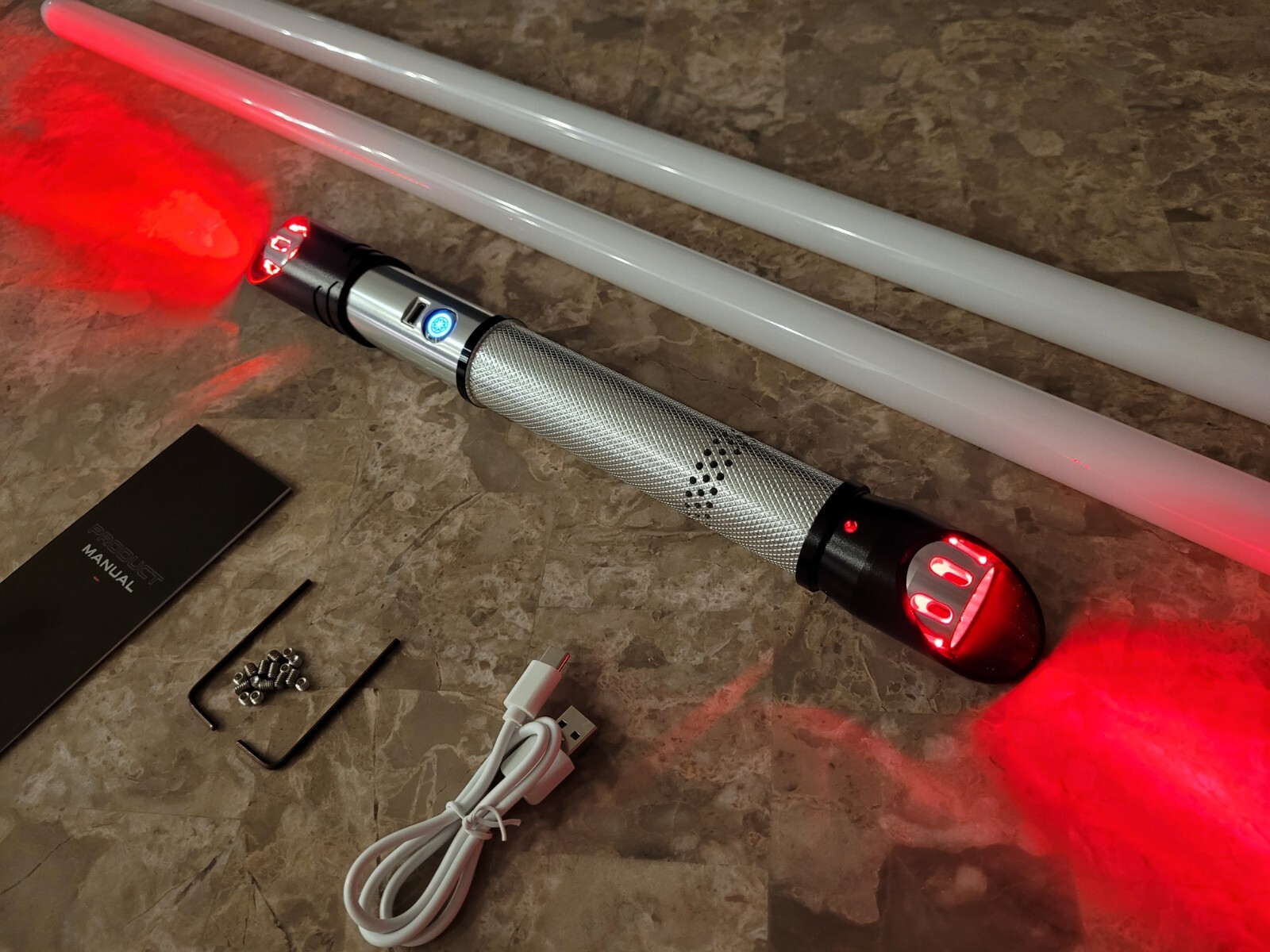Pixel Lightsaber Color Change Light Saber Double Staff Maul Saber Bluetooth SD