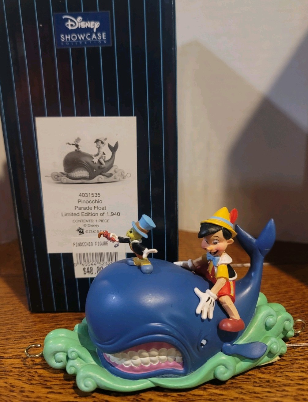 ENESCO DISNEY SHOWCASE PINOCCHIO PARADE FLOAT LIMITED EDITION OF 1940 #4031535