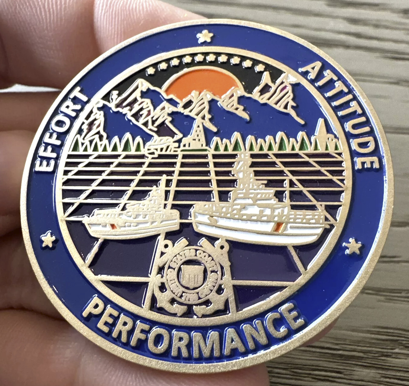 USCG Port Angeles WA Electronics Support Detachment Challenge Coin