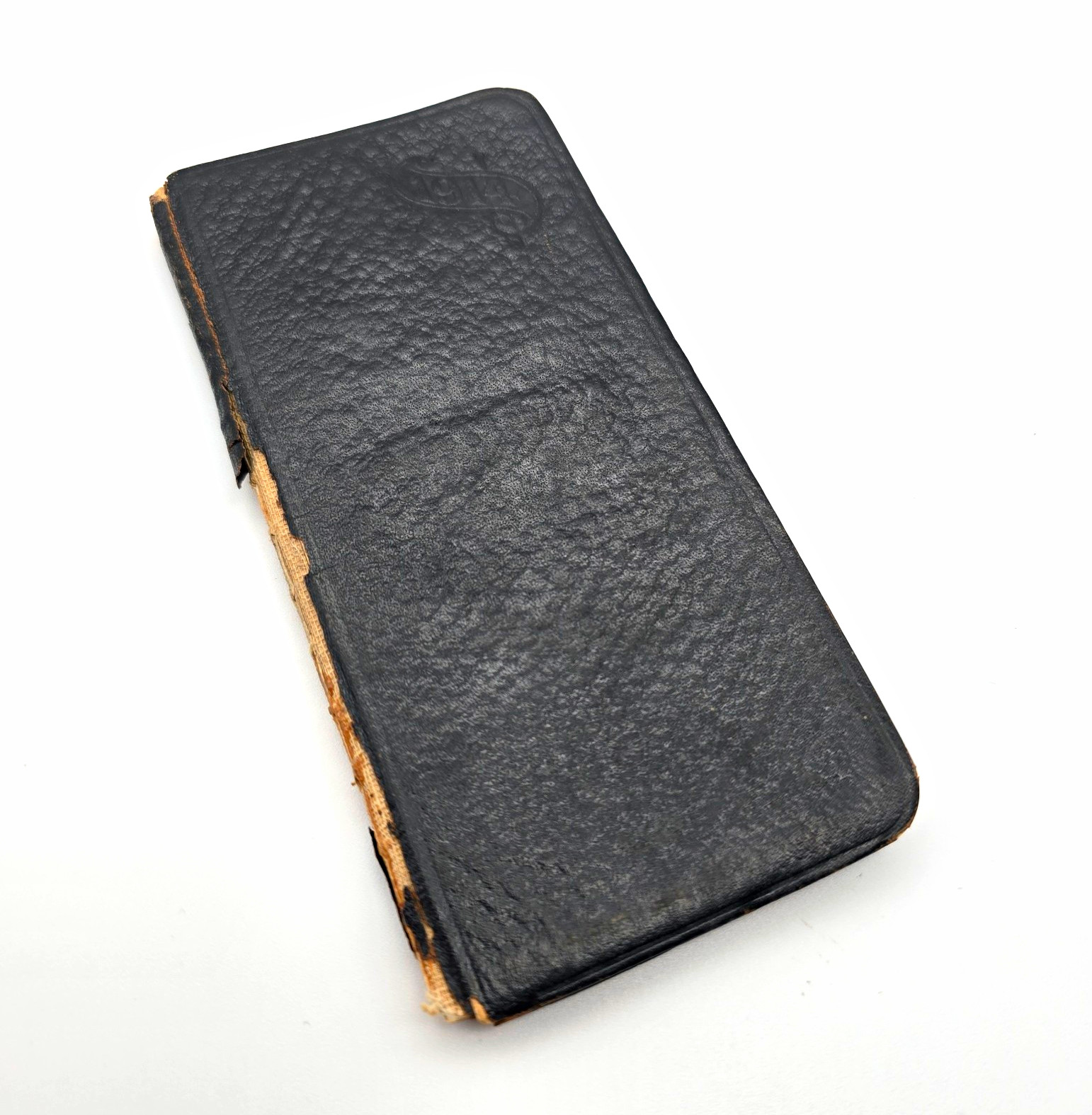 Antique 1914 Handwritten Pocket Diary Daily Journal Cash Ledger Ephemera