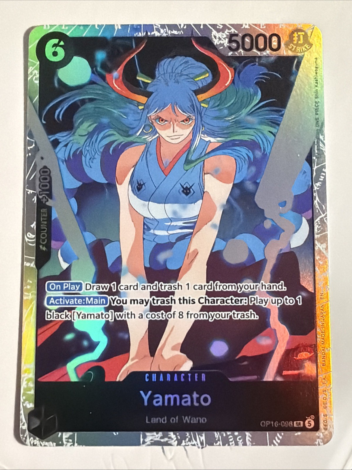 One Piece Yamato (OP16-98) Alternate Art Holo (5000 EN)