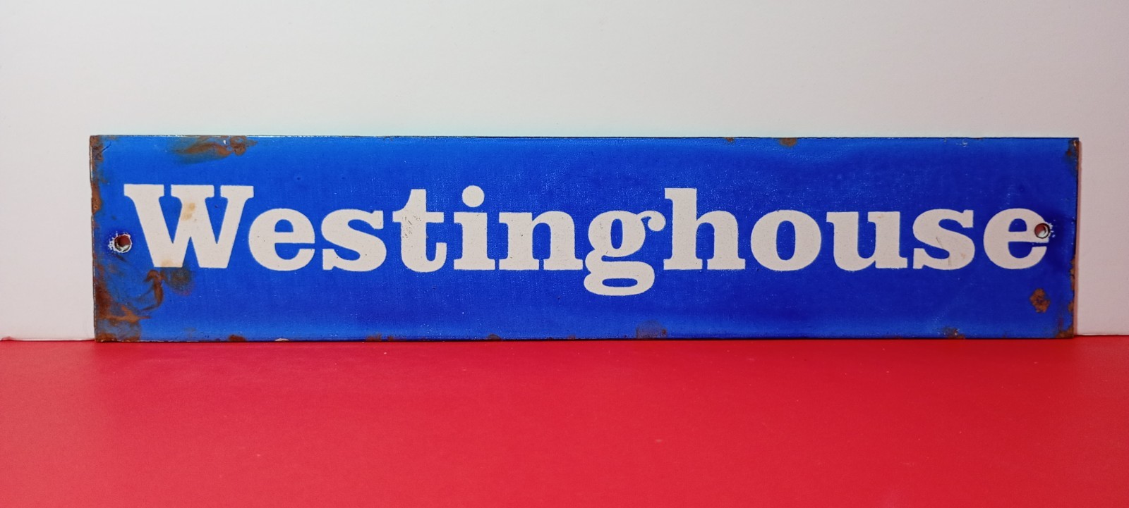 Vintage WESTINGHOUSE ELECTRIC Porcelain Enamel Metal sign 12\