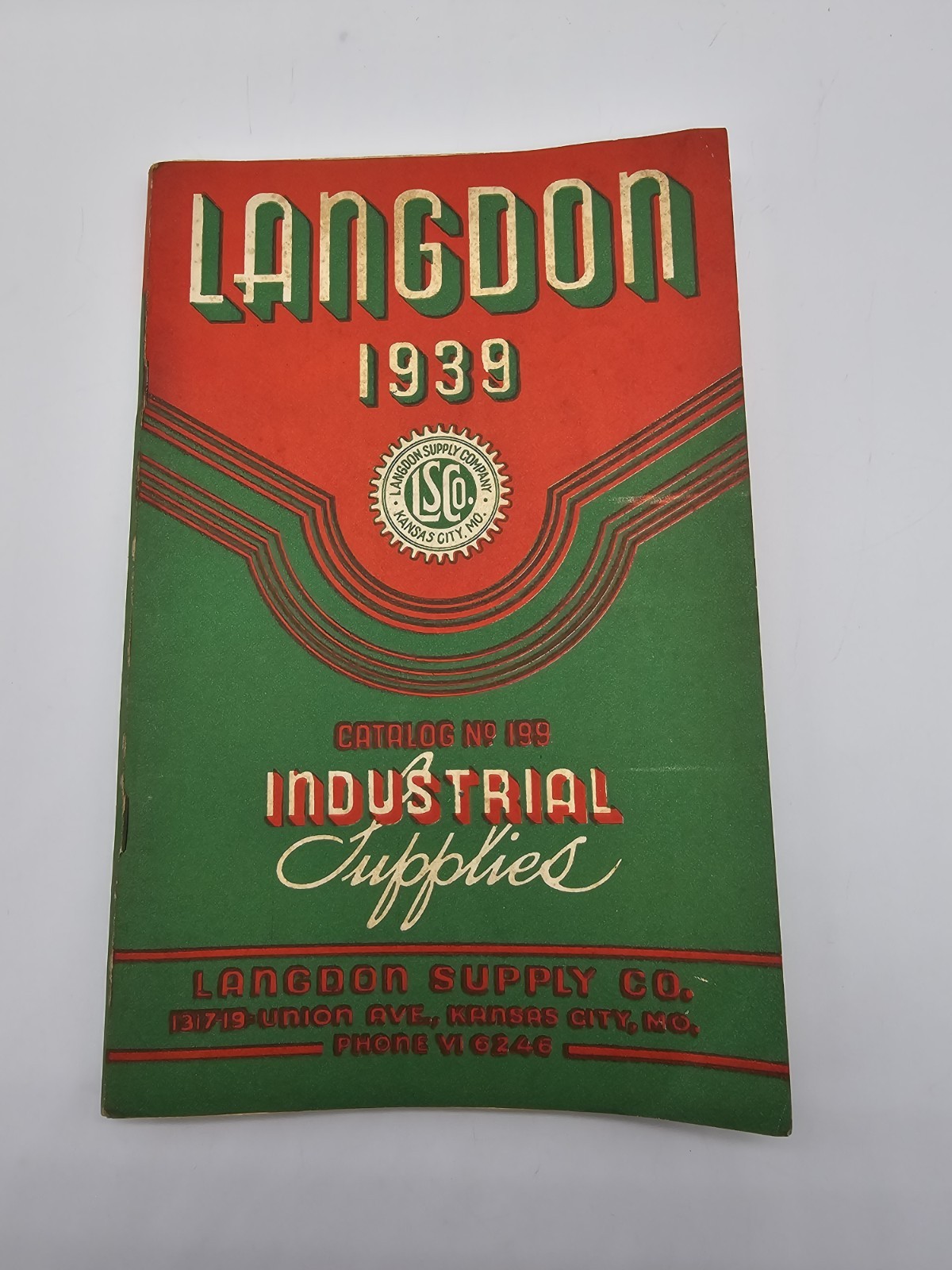 Vintage 1939 LANGDON Industrial Supplies Catalog 199