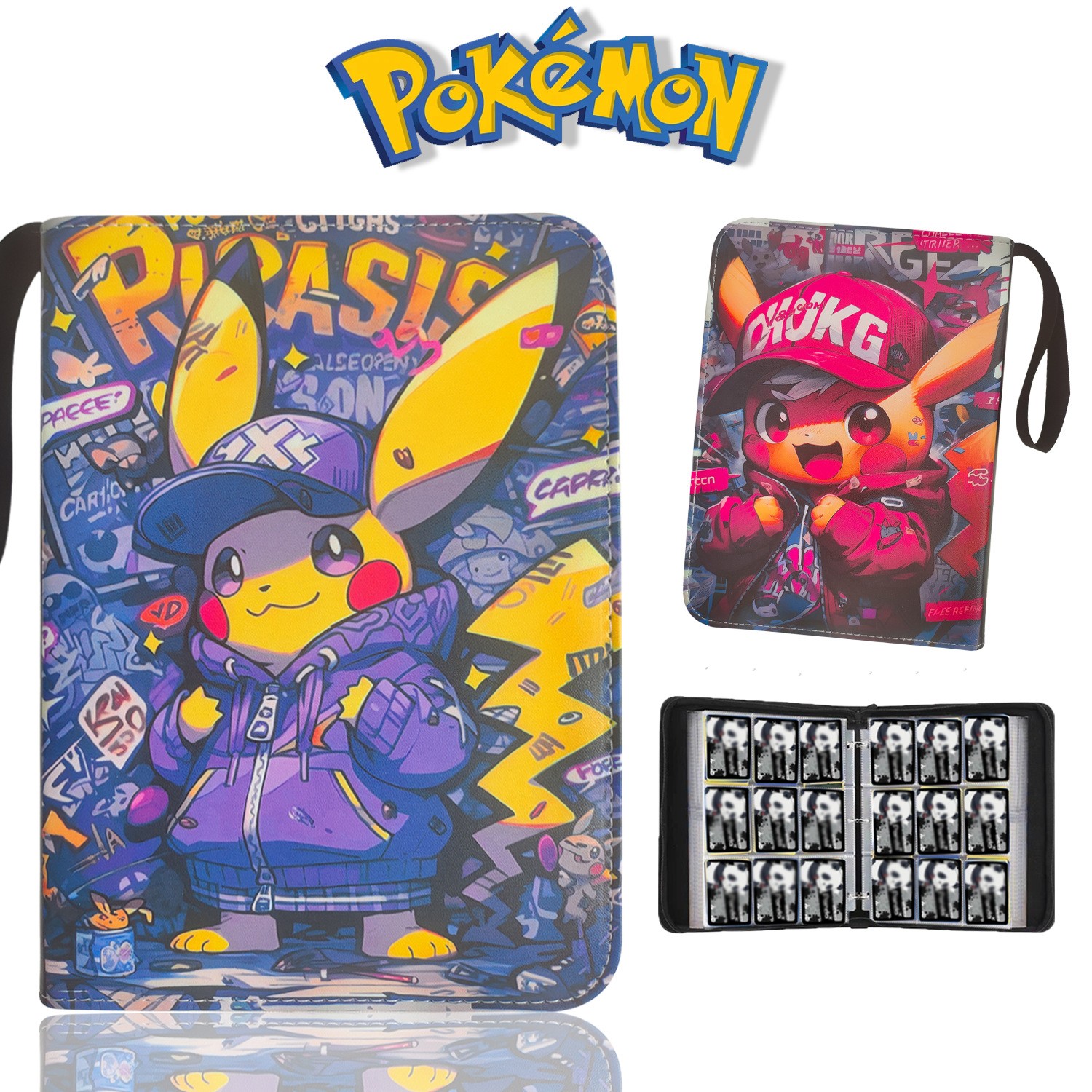 Card Book Holder Binder Album Collection Pokemon 400/900 Trading TCG Cards Case