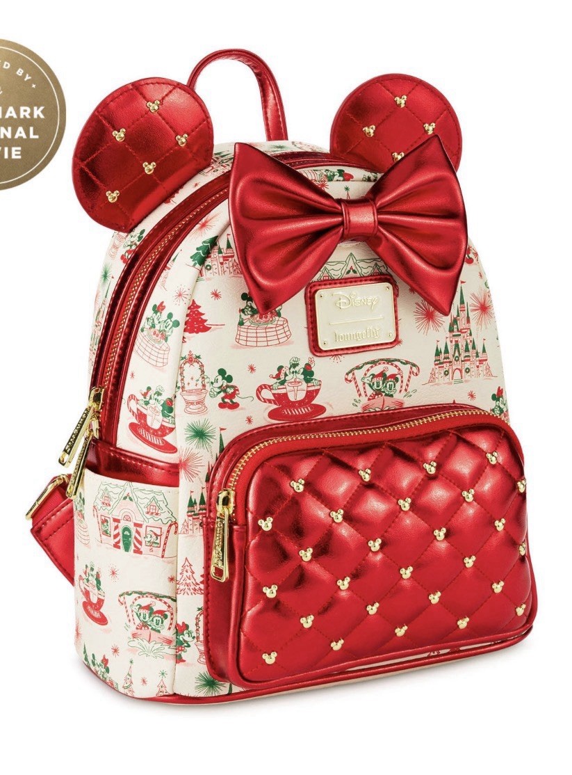 Disney Hallmark Holiday Ever After Minnie Mouse Loungefly Backpack NWT 