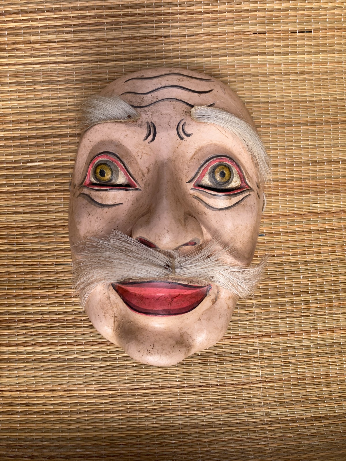 Indonesian Wooden Topeng Balinese Shaman Dance Mask RARE