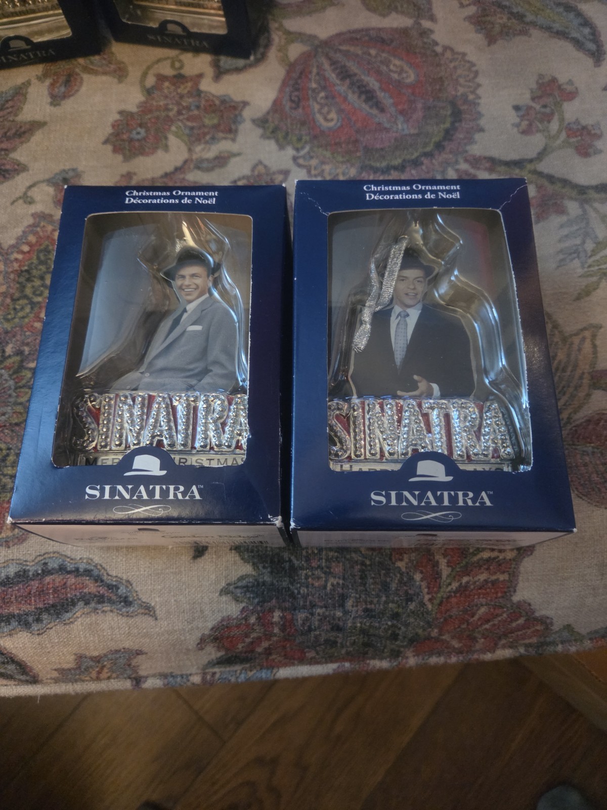 Frank Sinatra Kurt Adler (2) Christmas Ornament Lot