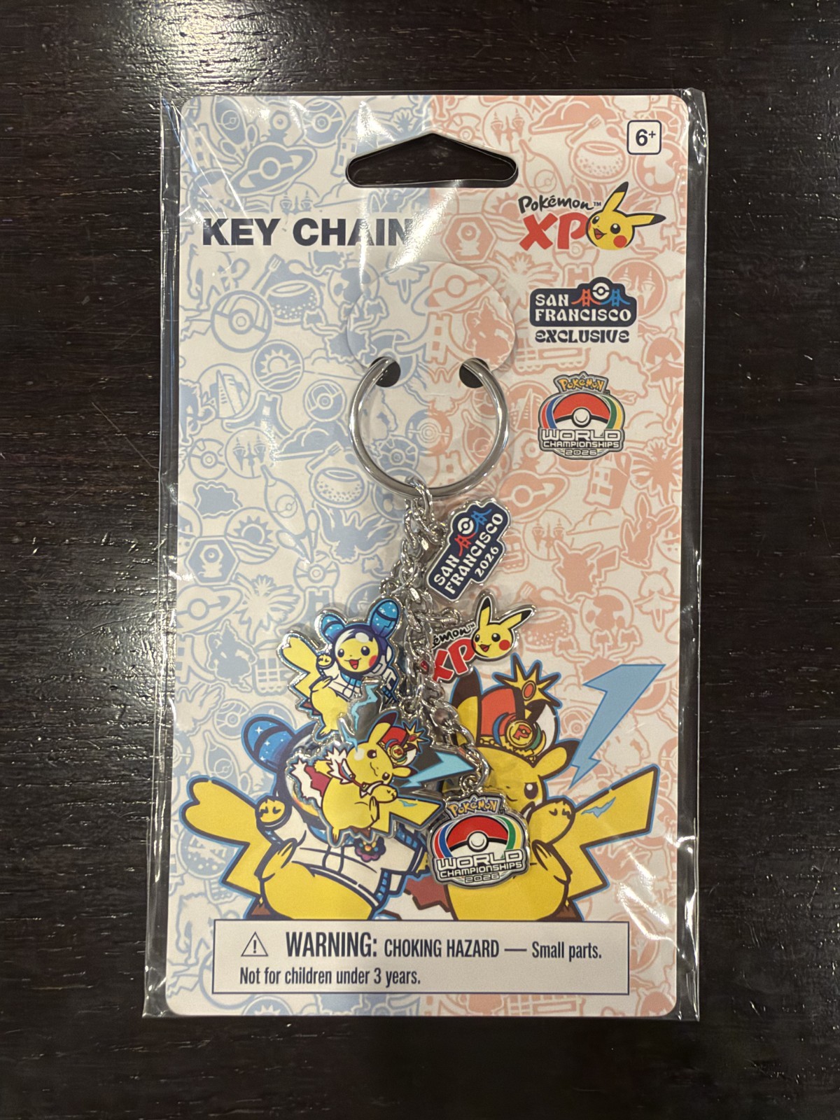 2026 Pokémon XP Exclusive World Championships Key Chain with Charms