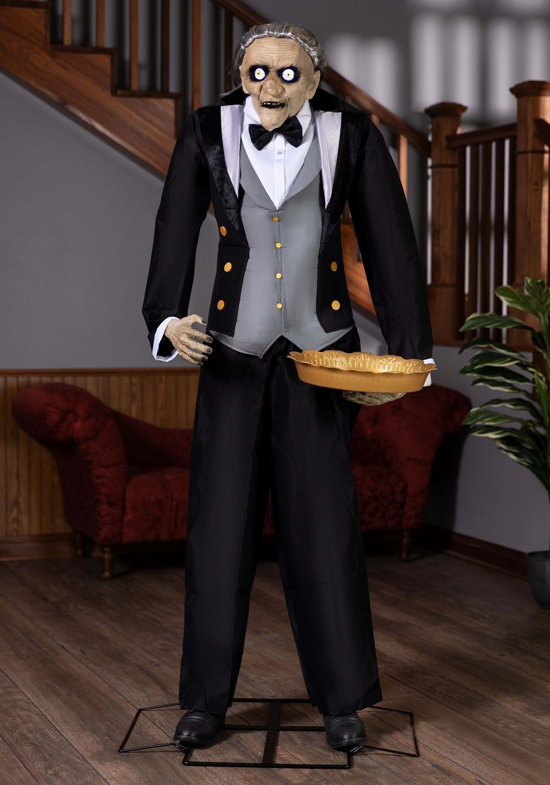 5.6FT Animatronic Evil Greeter Butler Decoration