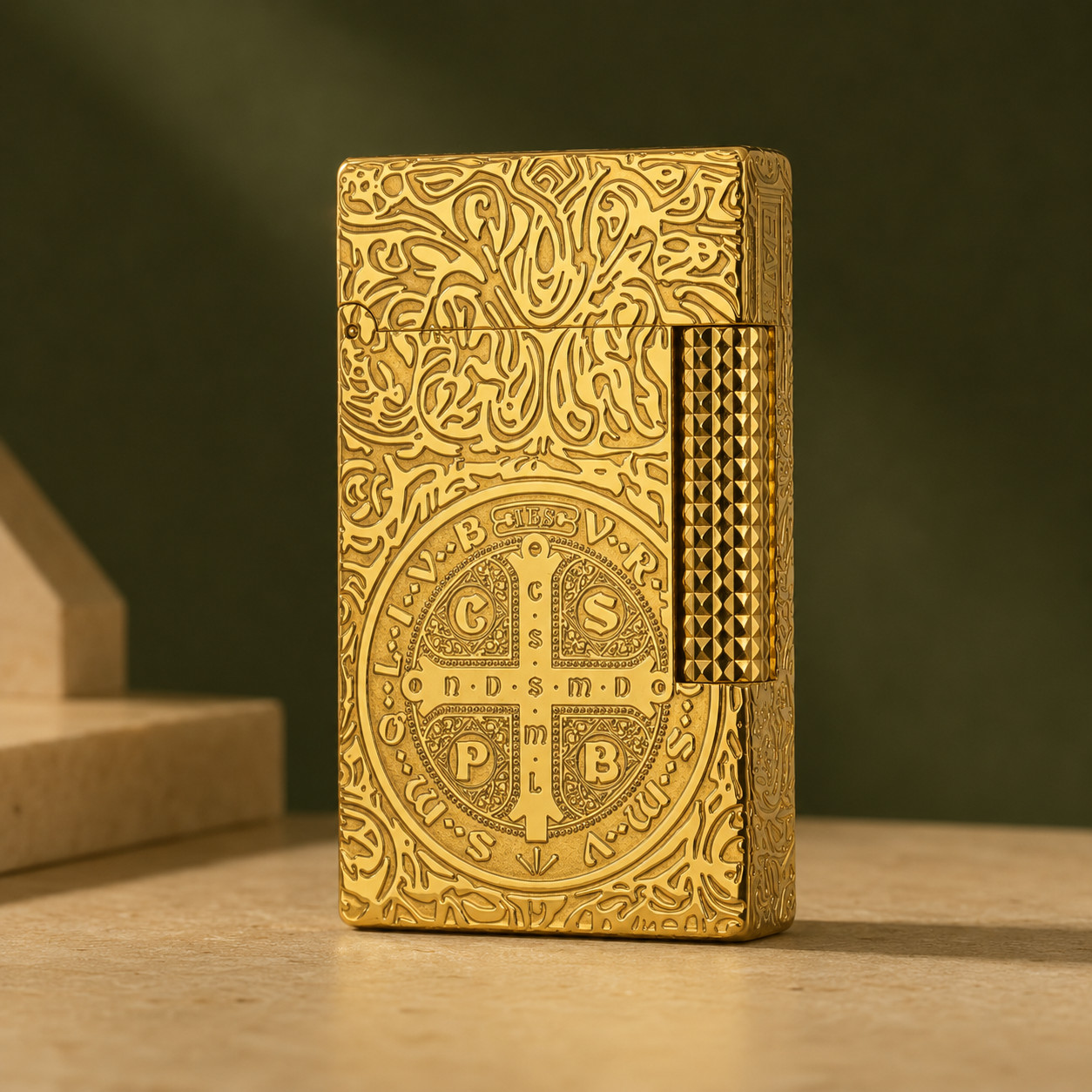 S.T. Dupont Ligne 2 Constantine Gold Single Flame Lighter Gift Box