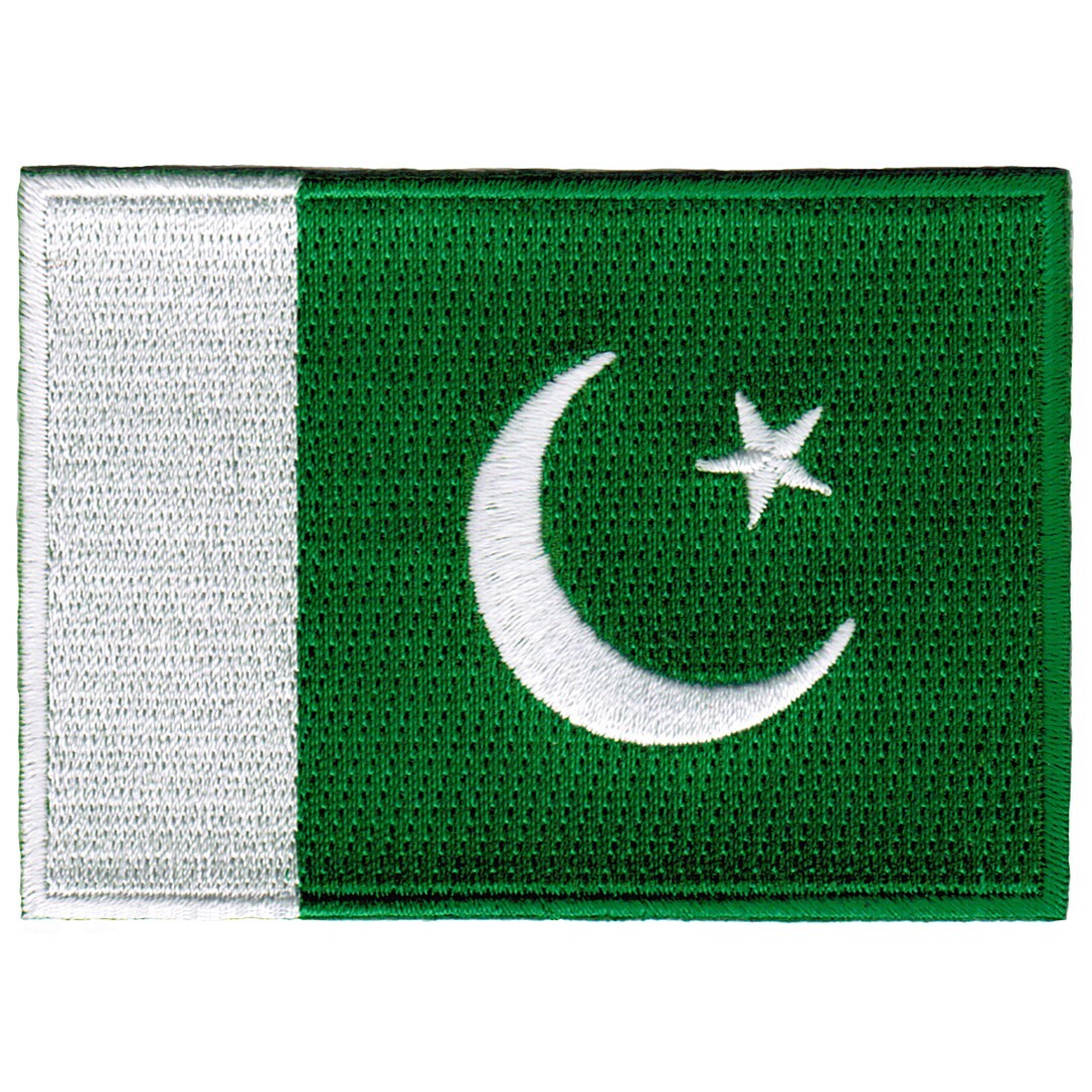 PAKISTAN FLAG embroidered iron-on PATCH PAKISTANI SOUVENIR EMBLEM APPLIQUE new