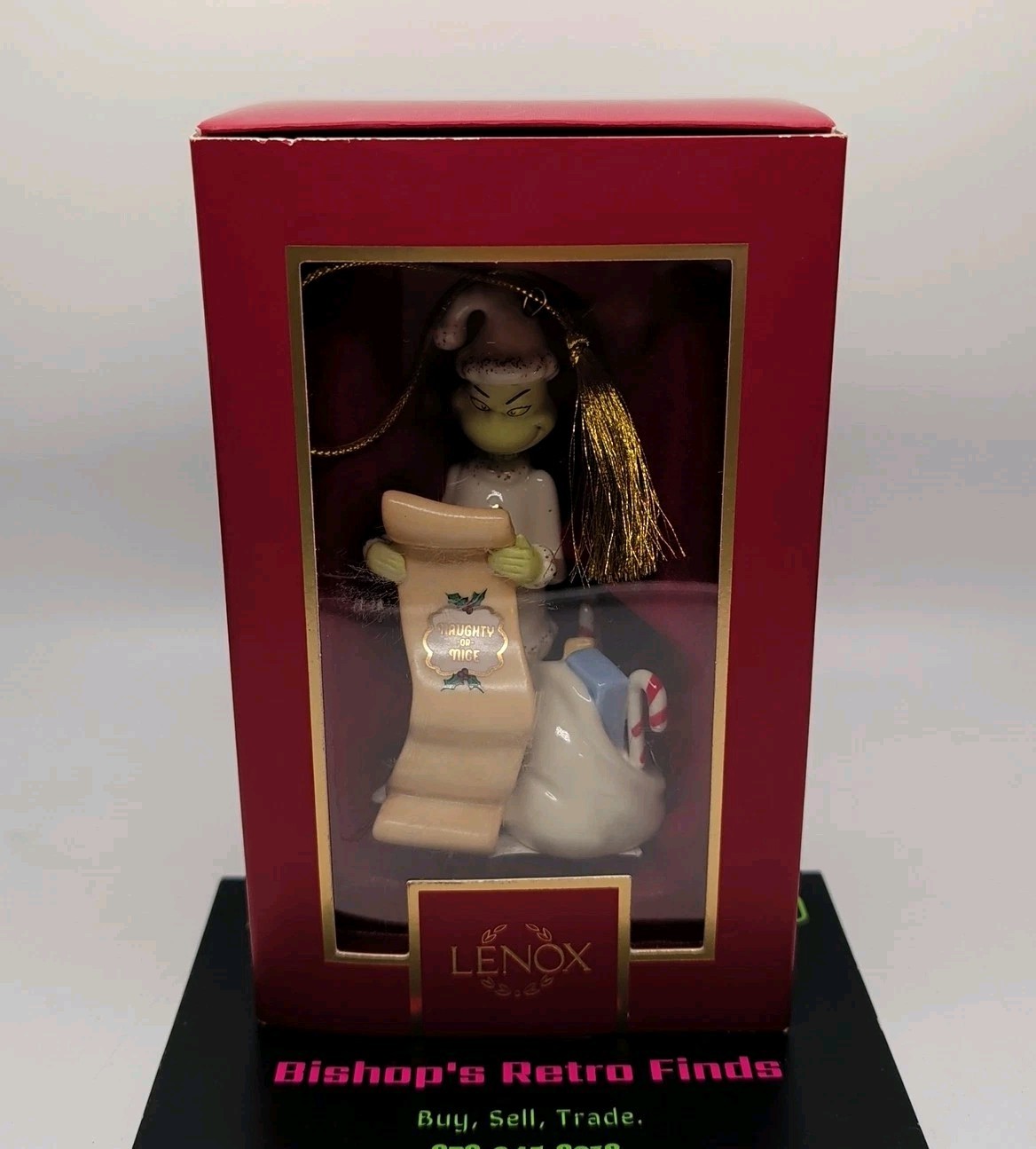 Lenox 2025 GRINCH'S LIST Ornament Naughty Nice Dr Seuss Xmas Porcelain. Boxed