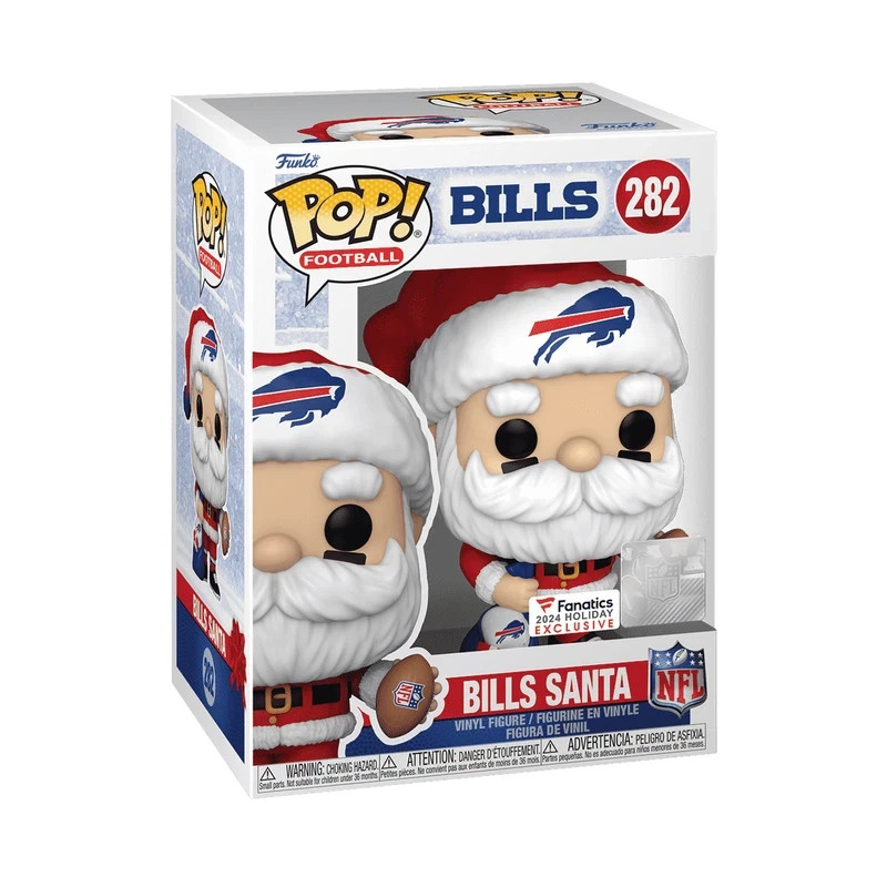 Funko Pop NFL 2024 BILLS SANTA 282 Buffalo Bills Fanatics Exclusive NEW