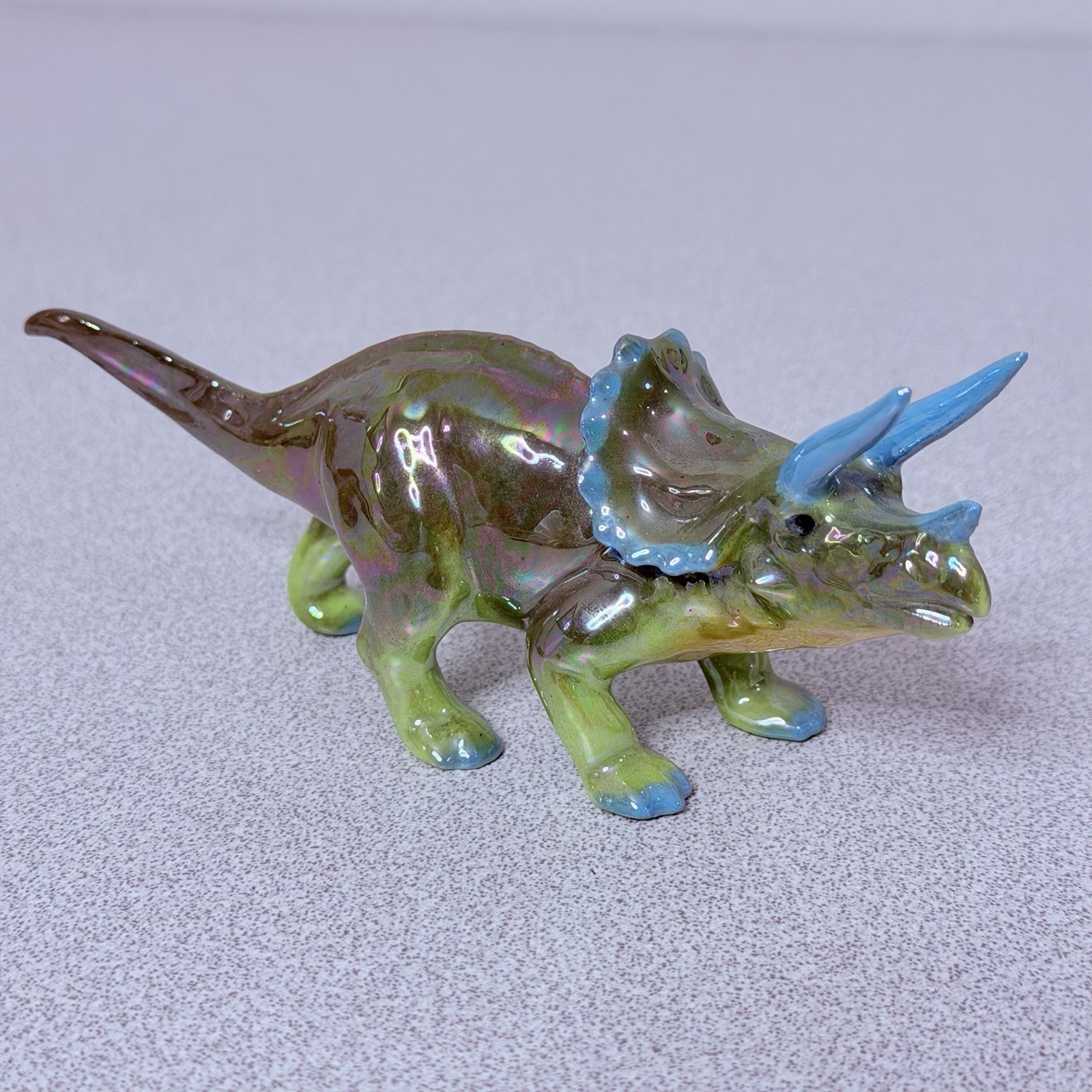Hagen-Renaker Specialty Triceratops Dinosaur Figurine Retired HR 5.75”