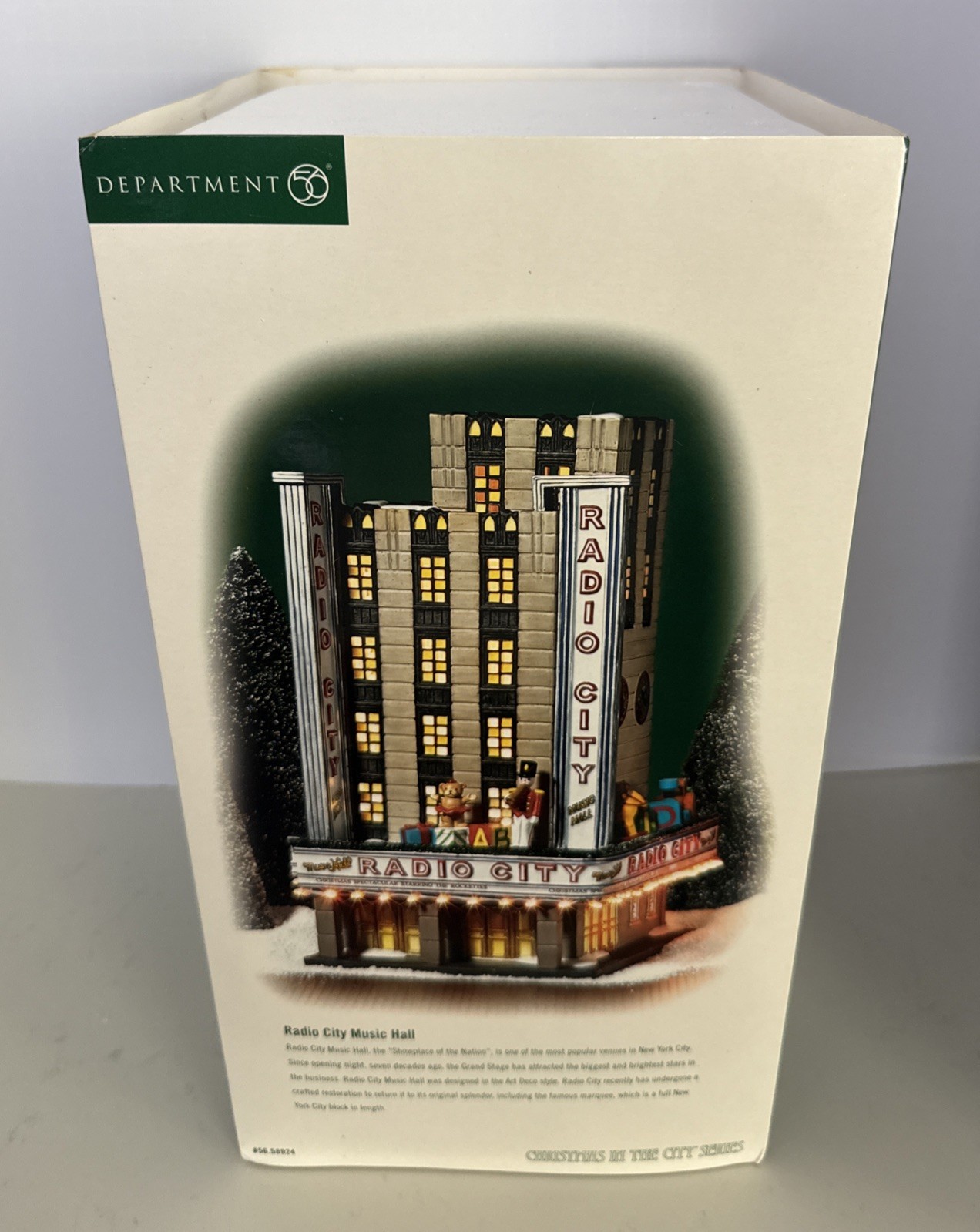 RARE Department 56 Christmas in the City Radio City Music Hall Hand Painted NEW