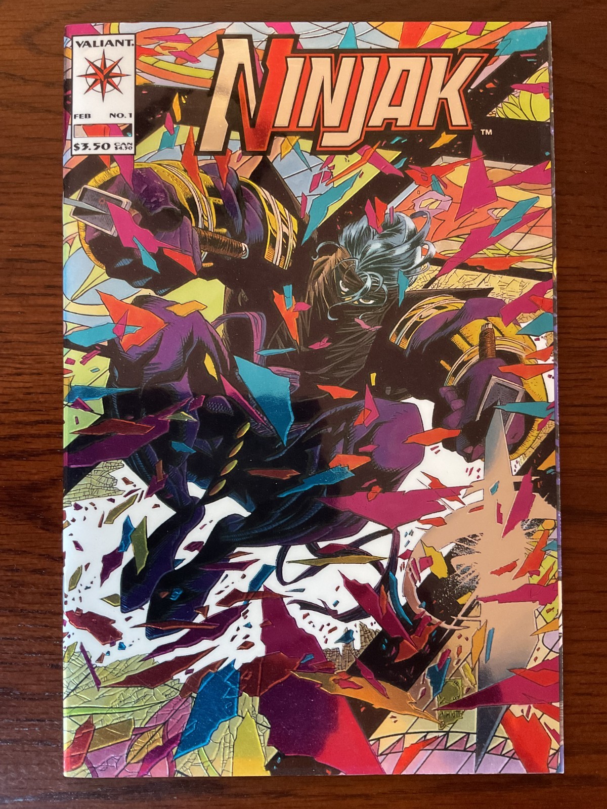 Ninjak #1 Gold Logo (Valiant Comics February 1994)