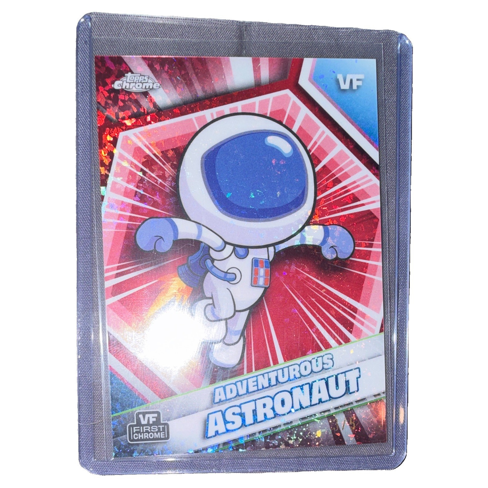 2026 Topps Chrome VeeFriends Adventurous Astronaut #11 Serial 3/5 Red Refractor