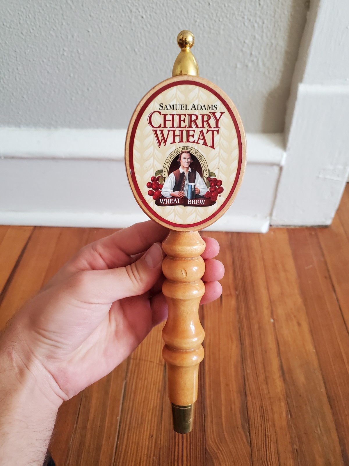 Samuel Adams Cherry Wheat Brew Beer Tap Handle