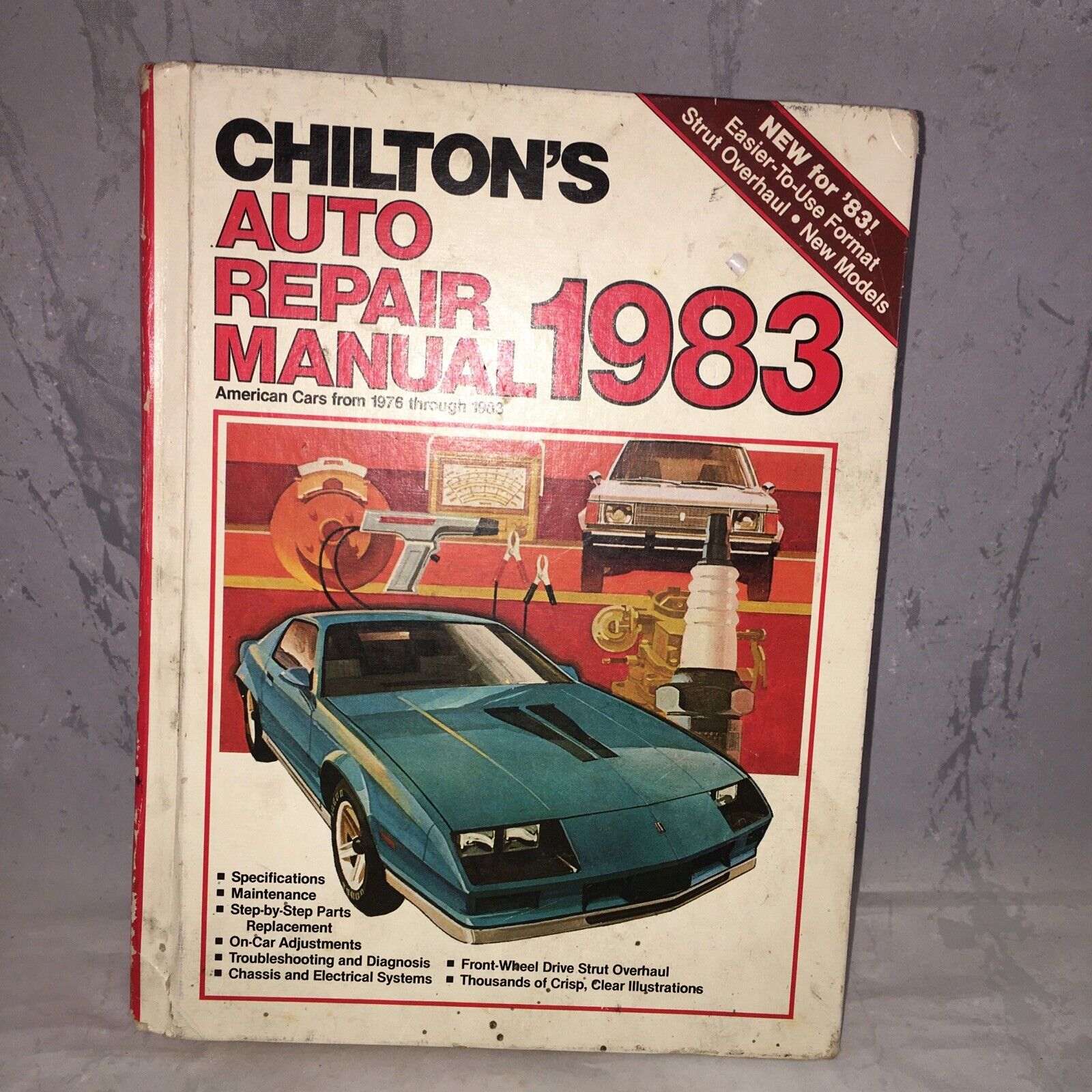 Chilton\'s 1976-1983 Auto Repair Manual Hard Cover 1000\'s Illustrations      