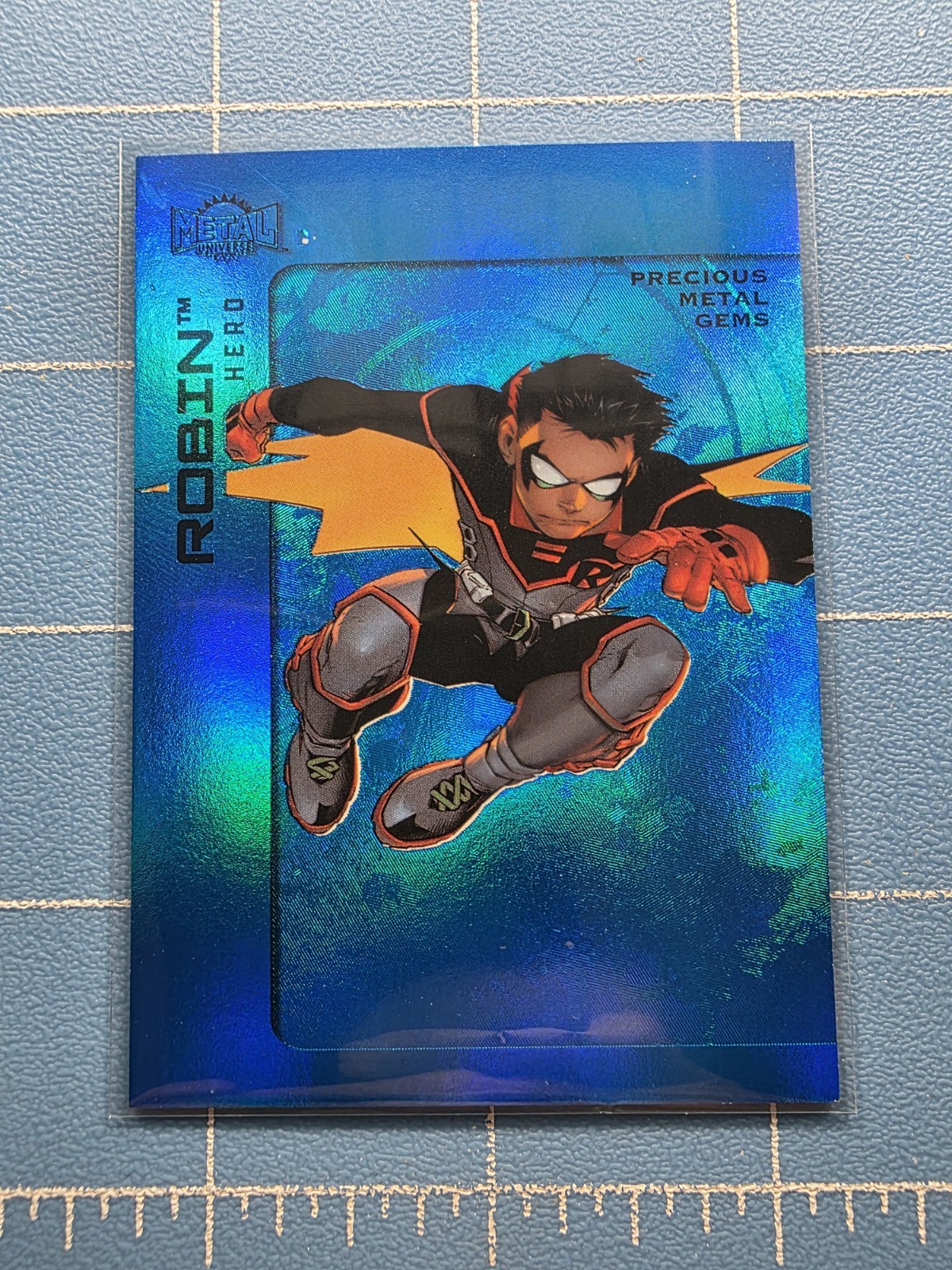 2025 Skybox Metal Universe Batman - Robin (Damian Wayne) #30 - Blue PMG 06/50