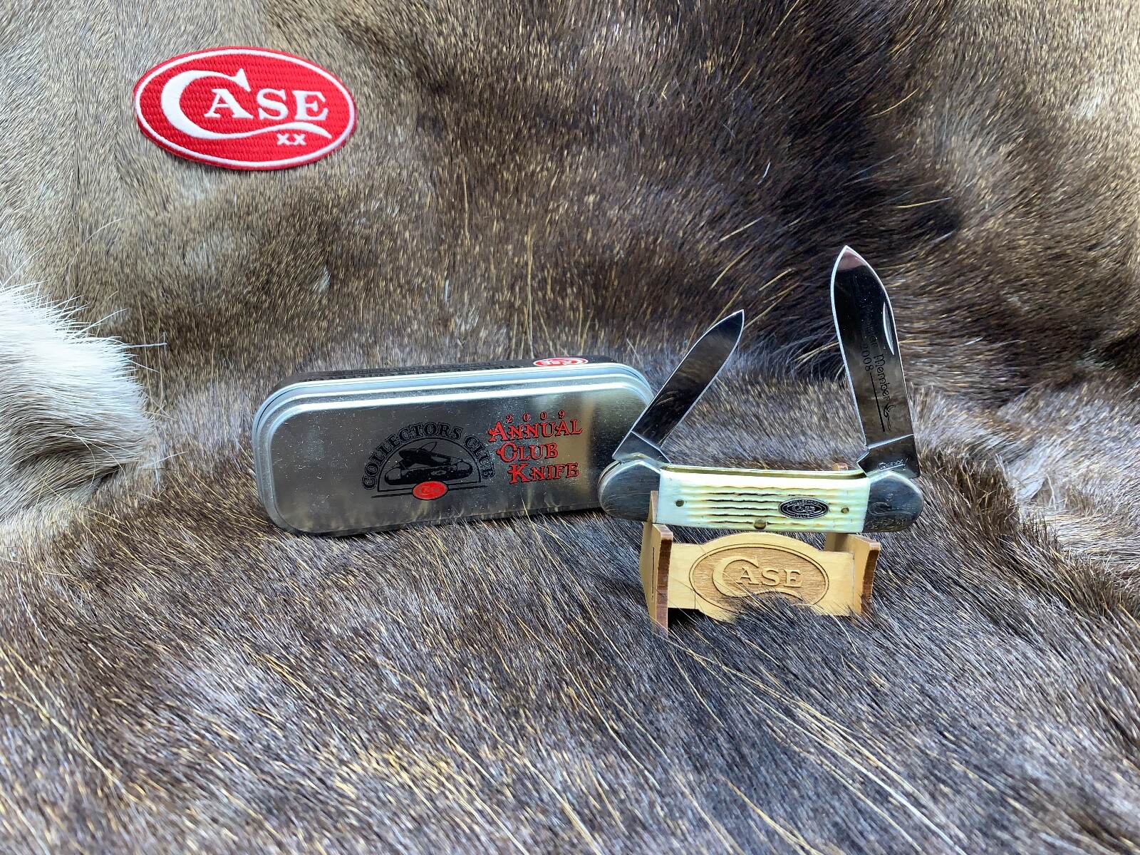 Case 2008 Case Club 62131 SS  Canoe Knife Handles Mint In Tin Rare