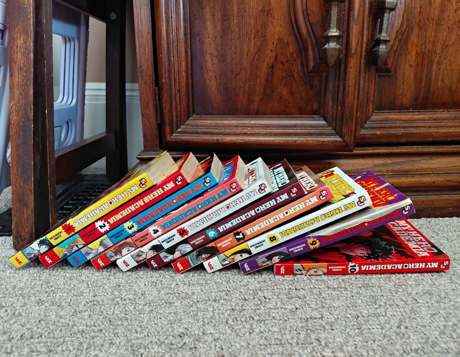VIZ Media My Hero Academia Manga Lot Volumes 1-10 English TPB Kohei Horikoshi