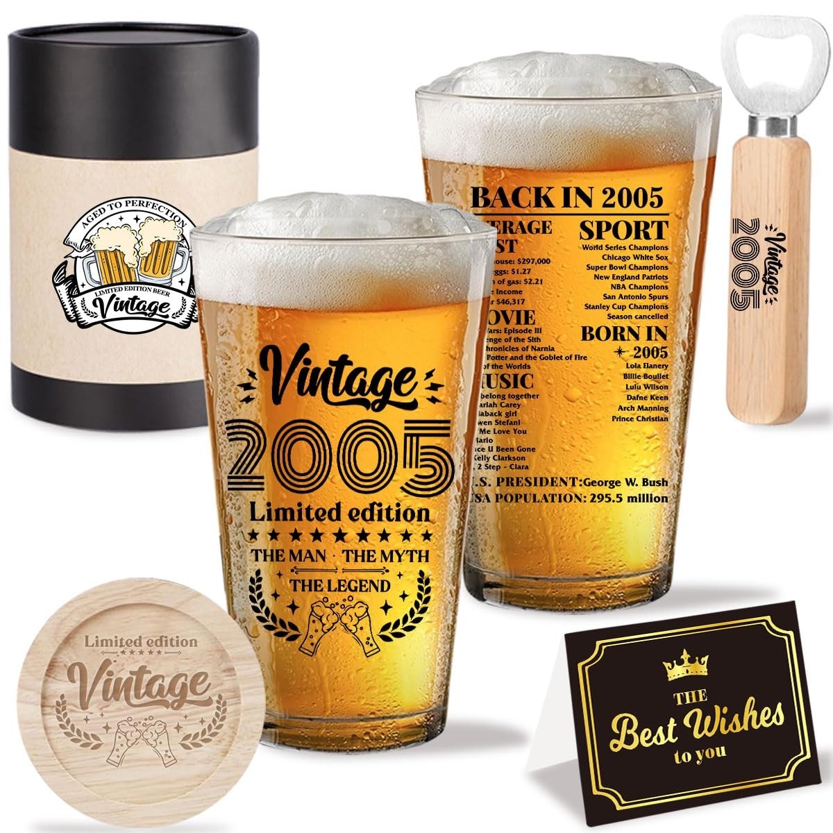 Funny 21st Birthday Gifts for Him Birthday Gifts for 21 Year Old Men Vintage...