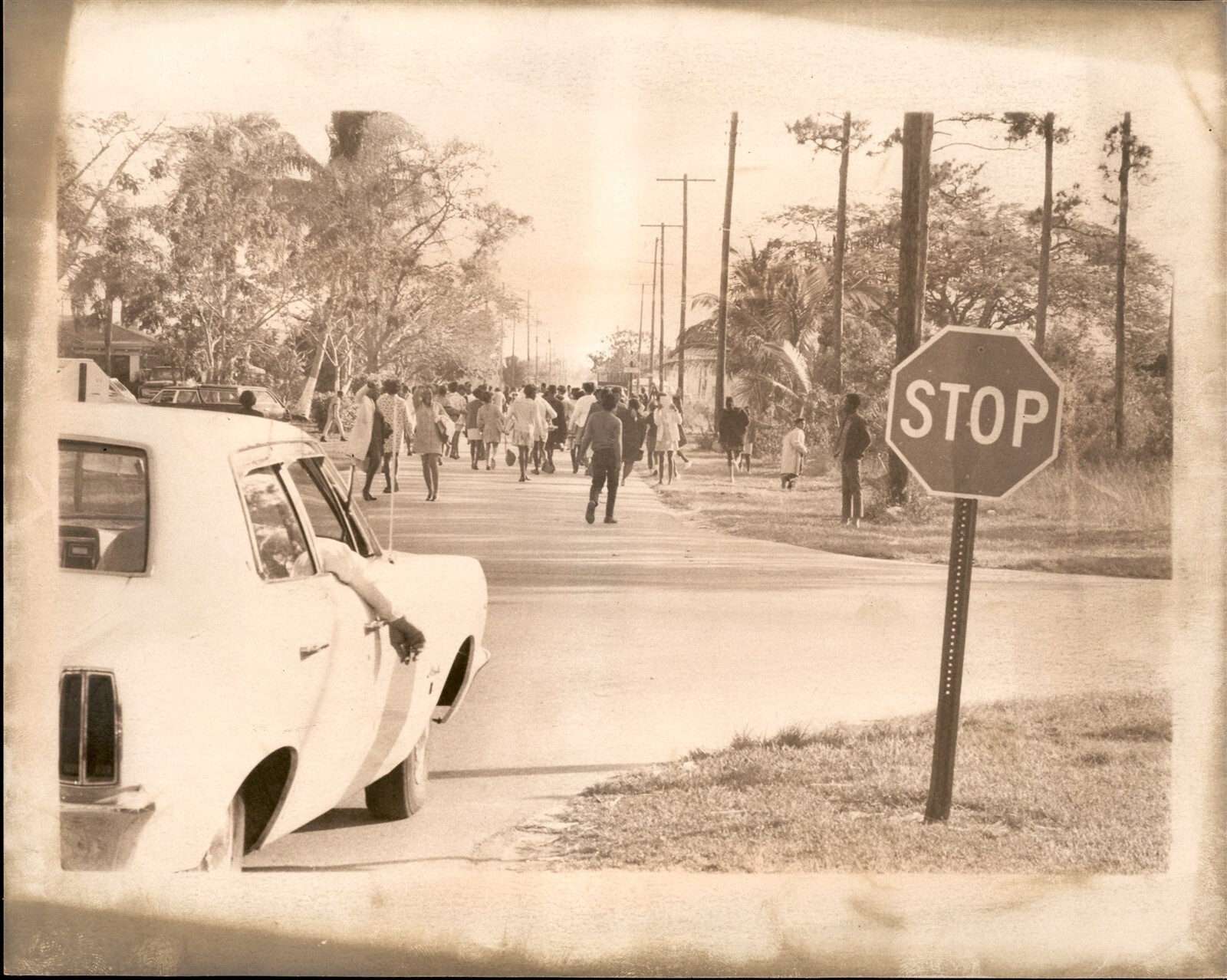 LG46 1969 Original CA Mitchell Photo HOMESTEAD JR HIGH Florida Civil Rights Era