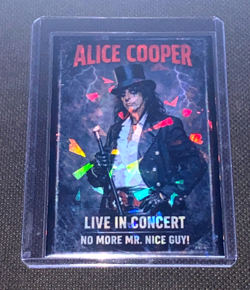 Alice Cooper Live in Concert No More Mr. Nice Guy Custom Holofoil Refractor Card