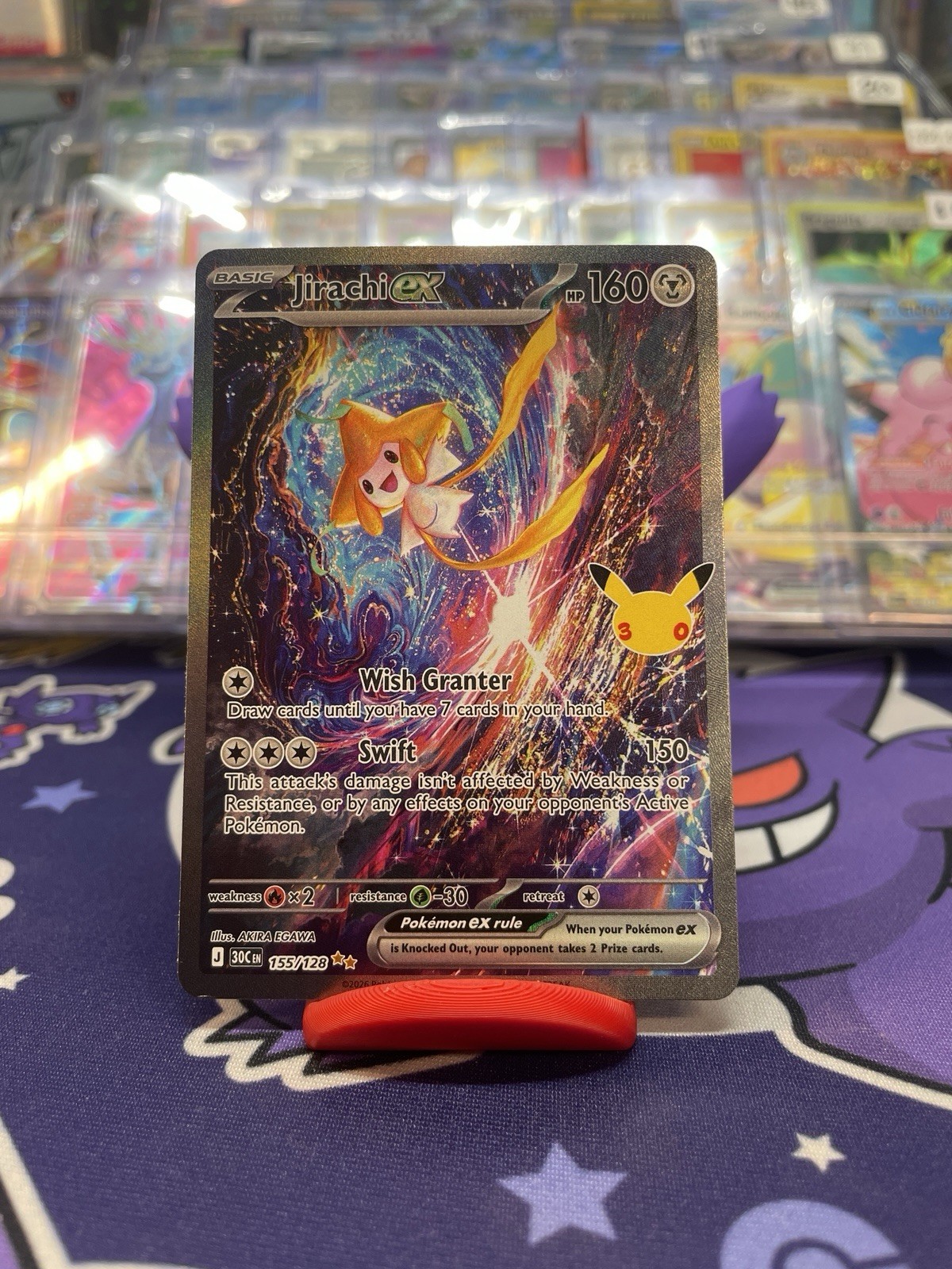 Pokemon TCG 30th Celebration Jirachi EX 155/128