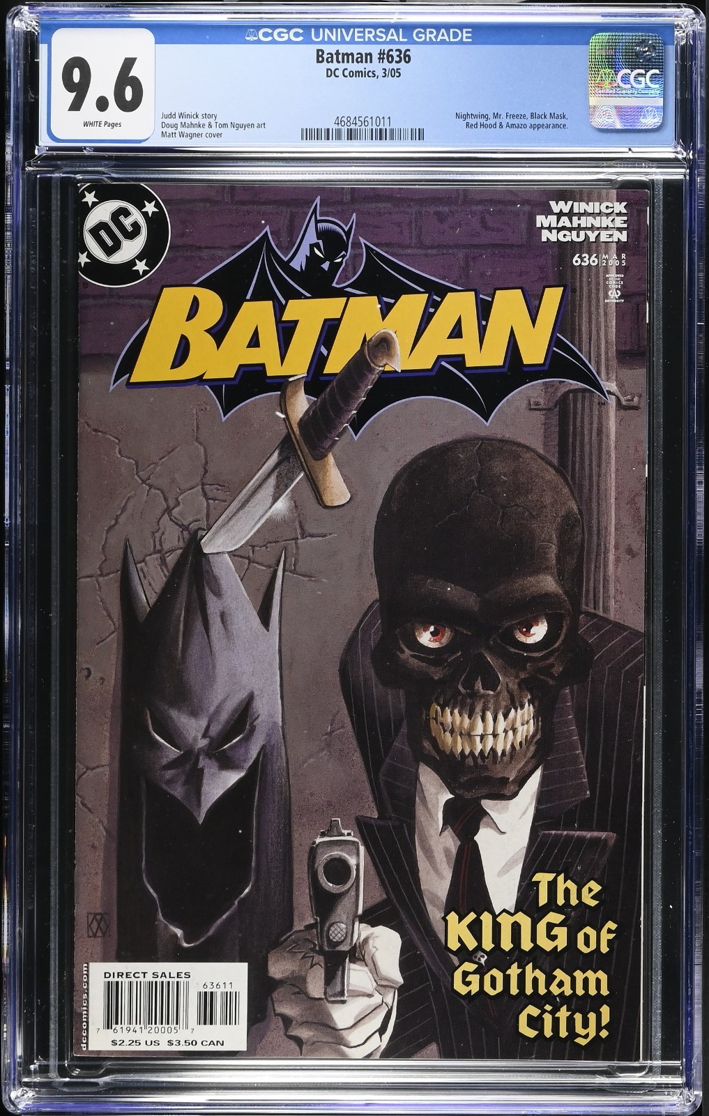 BATMAN #636 CGC 9.6 High Grade (2005 DC) 2nd Jason Todd Red Hood Under the Hood