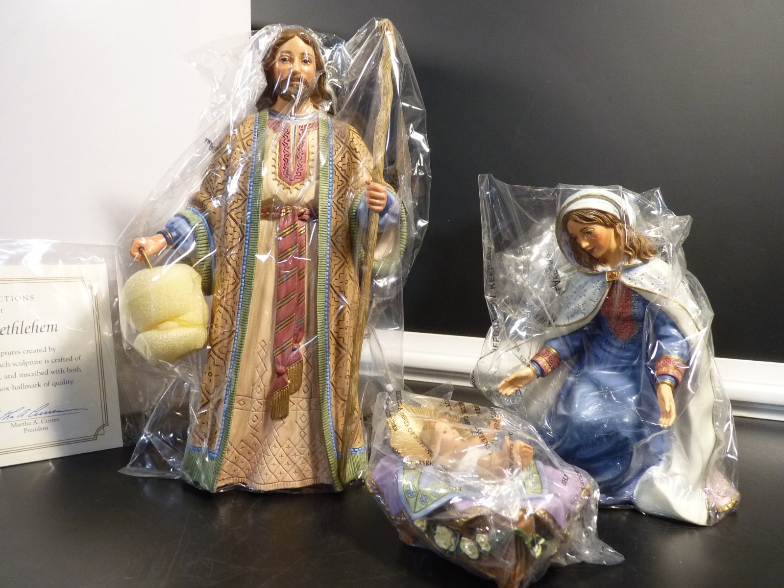 NEW Lenox Miracle in Bethlehem Nativity - Mary, Joseph & Jesus NIB w COA