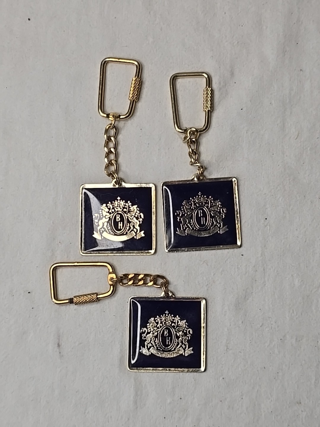 Lot of 3 Benson & Hedges Cigarettes Vintage Keychains Key Rings 