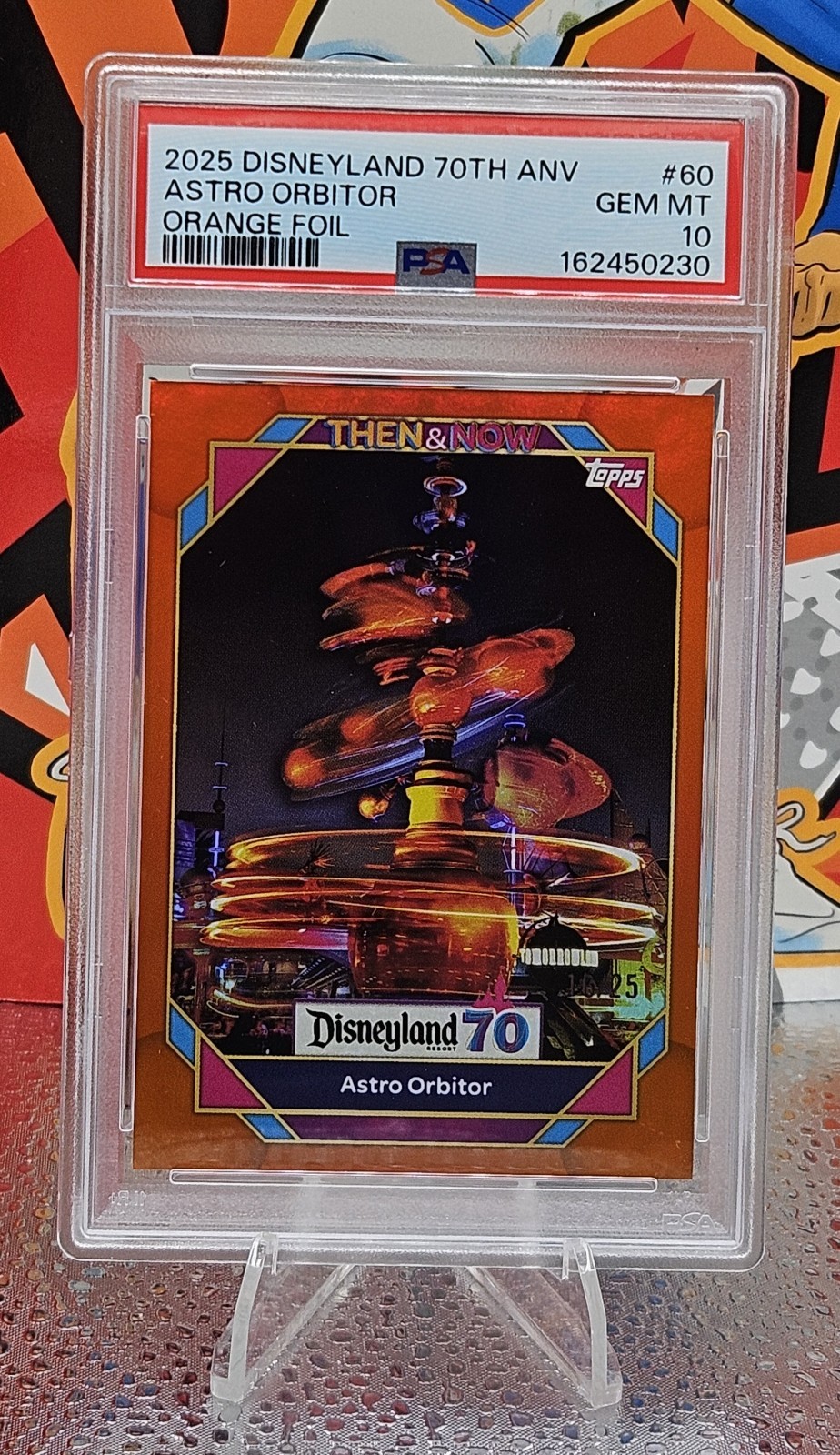 2025 Topps Disneyland 70th Anniversary Then & Now Astro Orbitor #60 PSA 10 POP 1
