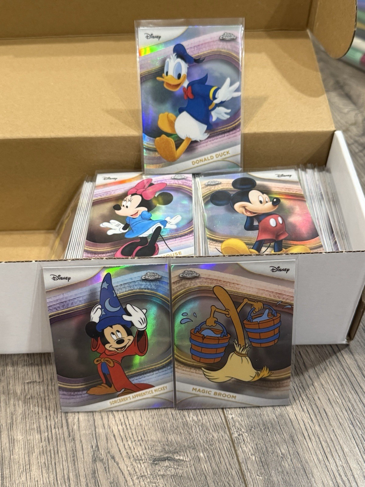 2025 Topps Chrome Disney Refractor Base Set 182/200 Nearly Complete Mickey Daisy