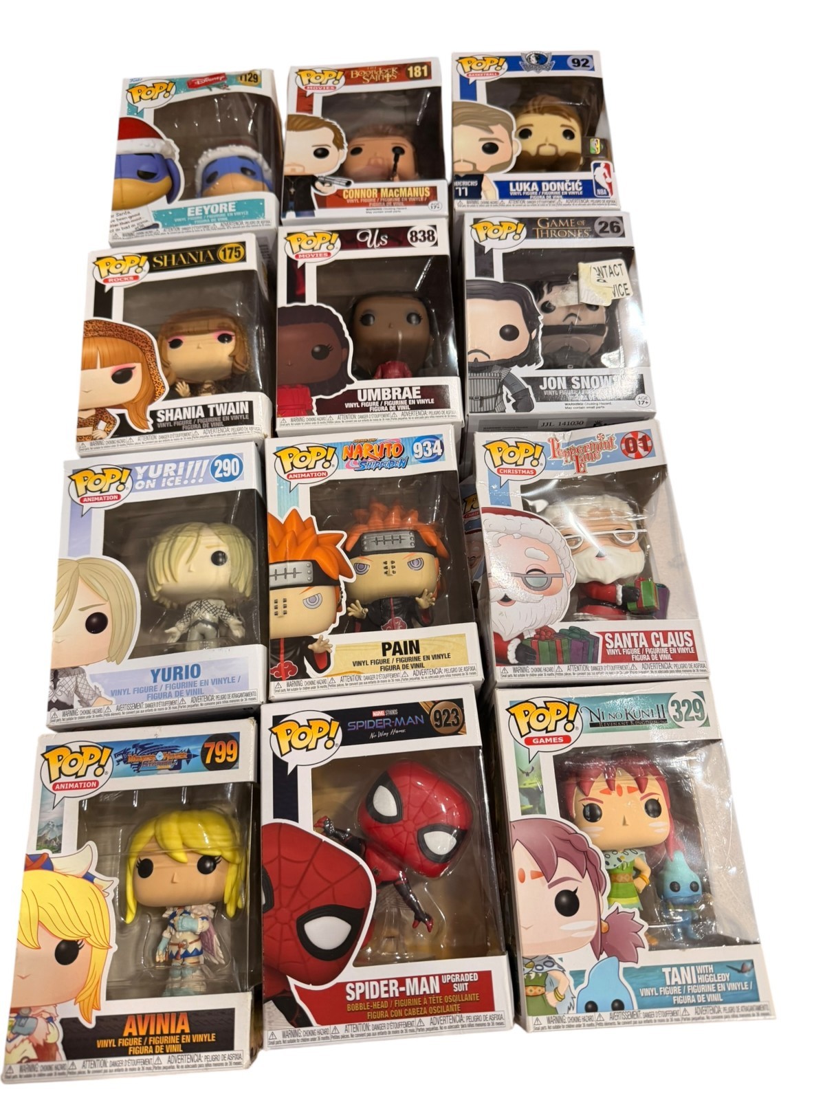Mystery Mixed Lot of 1 2 Funko Pops  Blind Pack DAMAGED BOXES