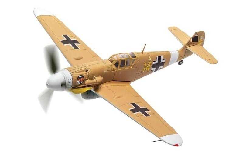 CORGI 1/72 AA27109 BF109G-2 (TROP) Yellow 14 Fighter Static Display Model HOT