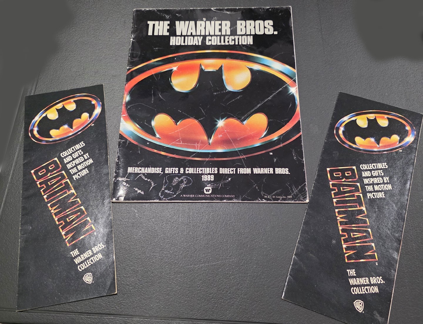 Vintage 1989 Batman Movie Warner Bros Holiday Catalog & Order Form Inserts Lot