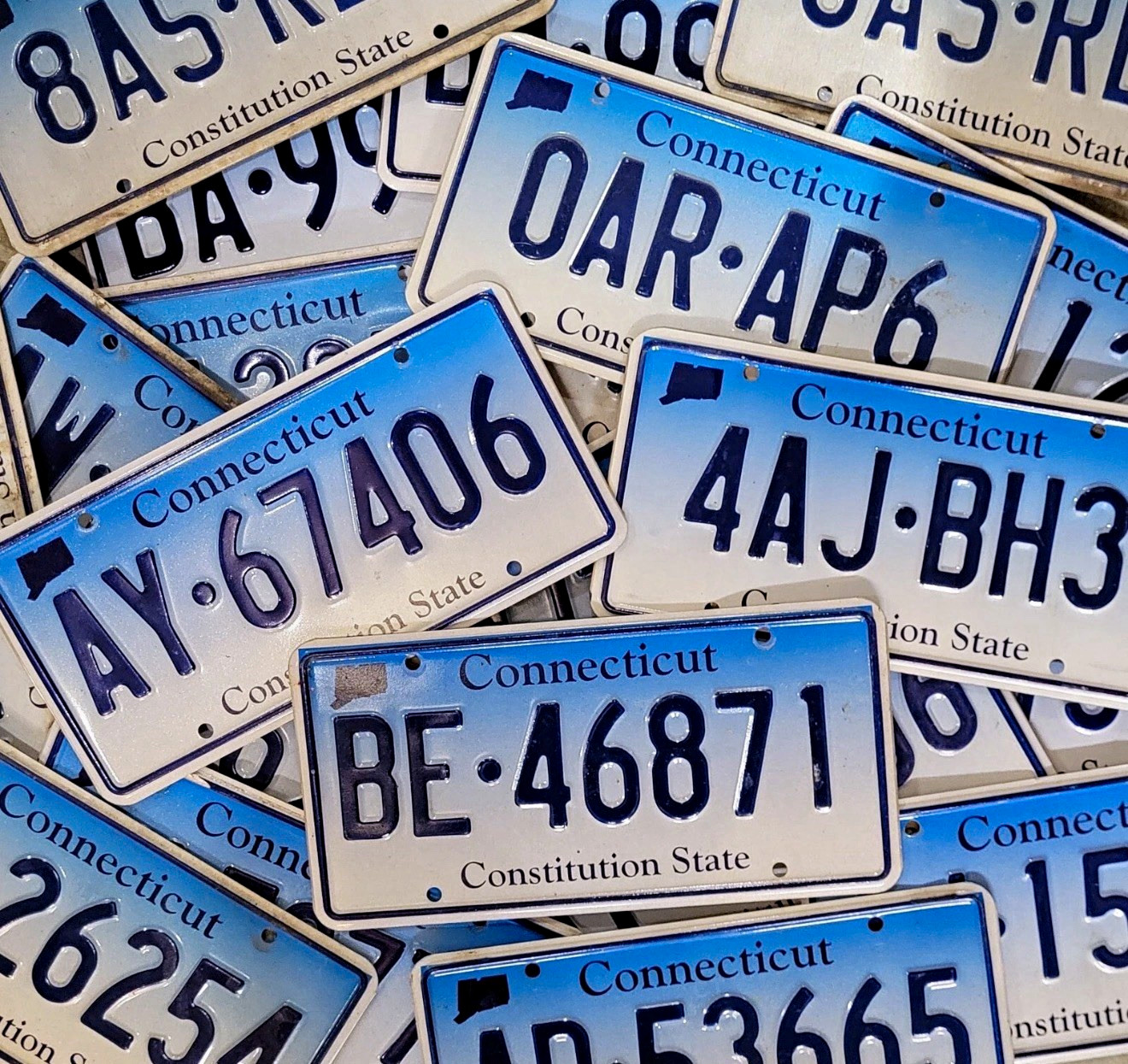 15 Random Connecticut License Plate Expired Fast Shipping