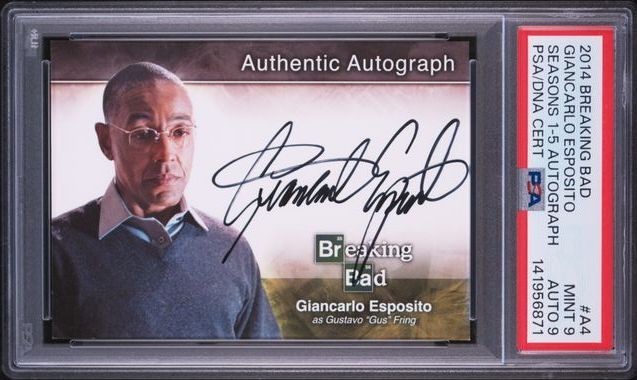 2014 Cryptozoic Breaking Bad Giancarlo Esposito Gus Fring Auto PSA 9 AUTO 9 RARE