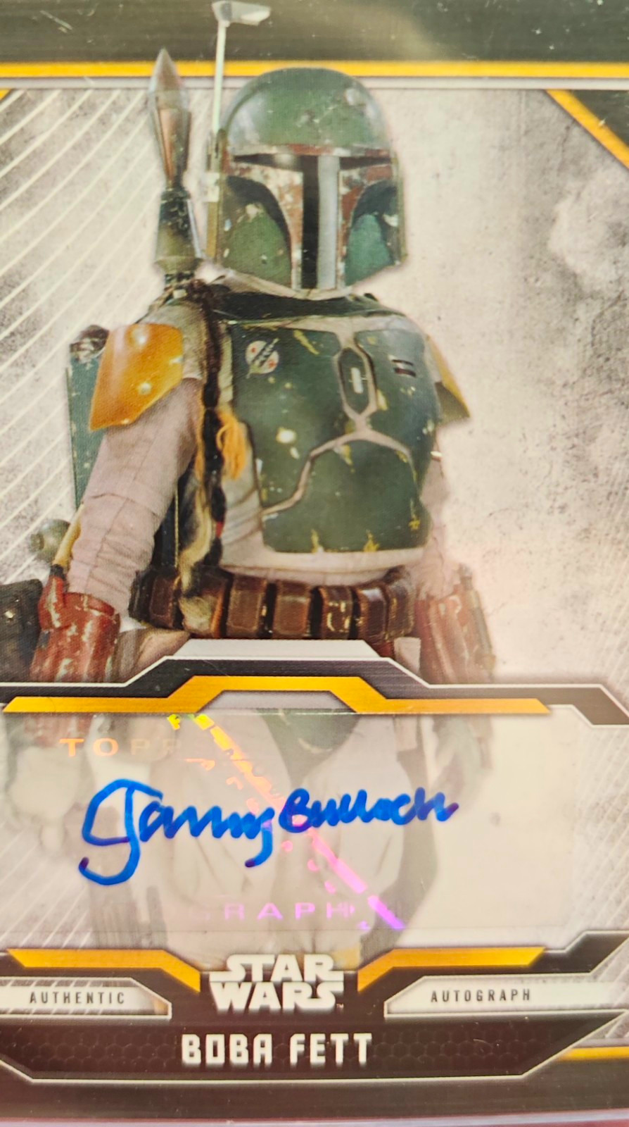 Topps Star Wars Bounty Hunters Boba Fett Jeremy Bulloch Autograph Card A-JB
