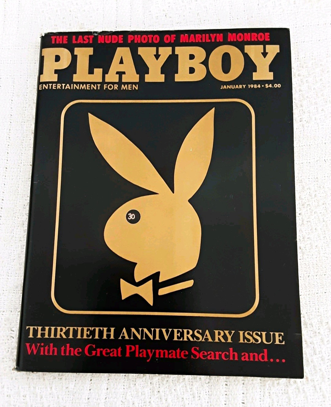 VTG Playboy Magazine Jan 1984, 30th Annivrsry, Marilyn Monroe With Centerfold