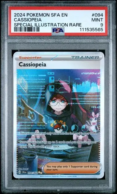 Pokemon Shrouded Fable #94 Cassiopeia PSA 9