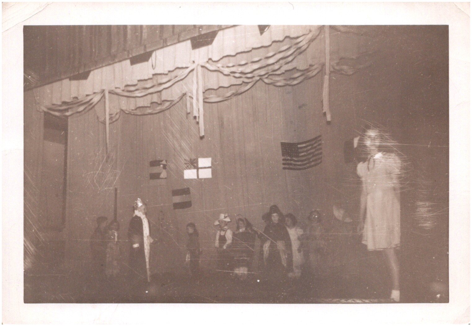 Children Performing Play at Edgewood School Pennsylvania PA 1948 Vintage Photo