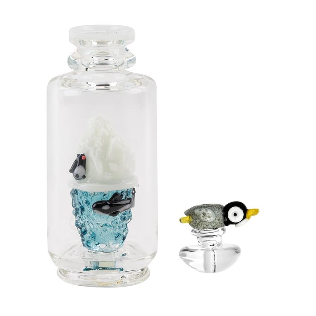 Empire Glassworks AVENGE THE ARCTIC and Cap Peak Top Boro Glass Made in USA