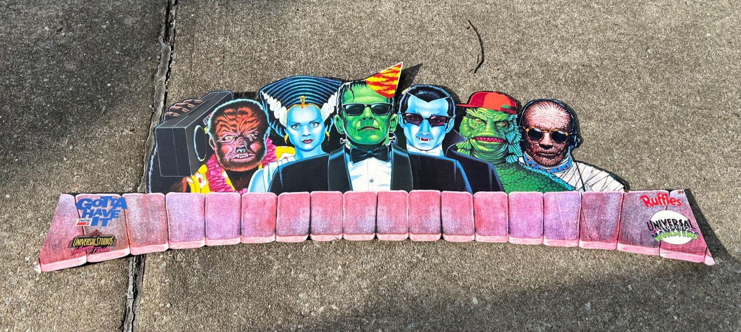 VTG 1992 Monster Bash Pepsi Doritos Universal Monsters Store Display Halloween
