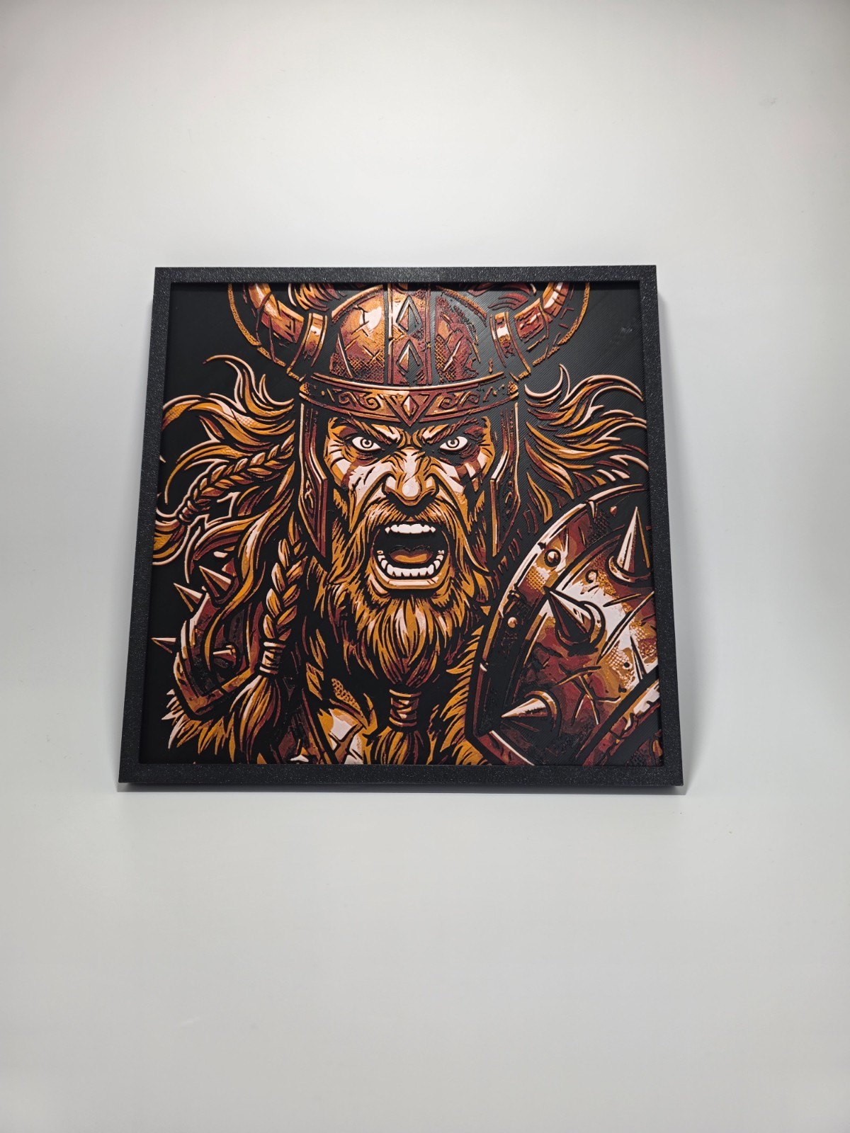 Viking Berserker Wall Art - Hueforge Art - Norse Mythology Barbarian Decor