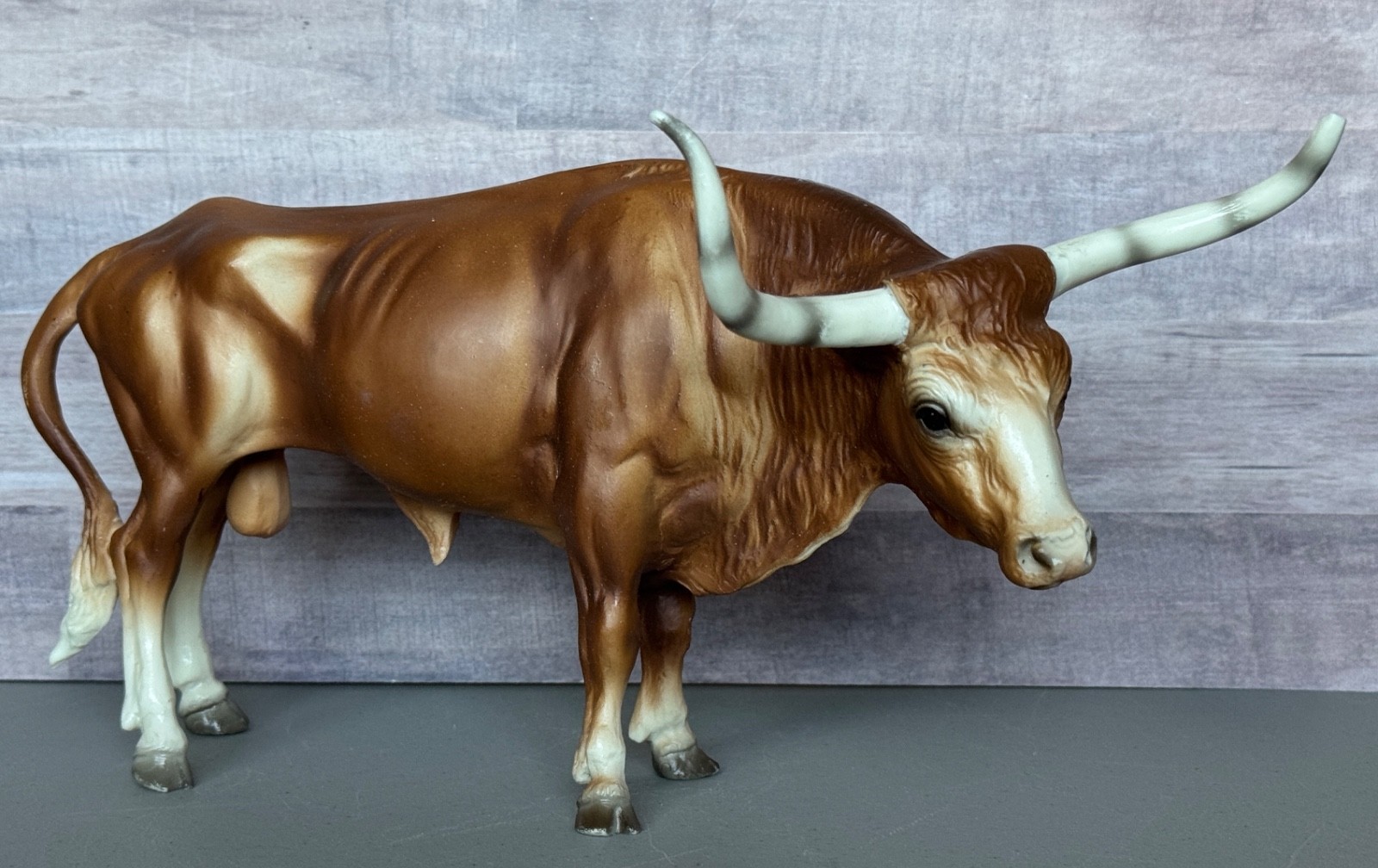 Vintage Breyer Texas Longhorn Steer Bull Cow Figure broken horn