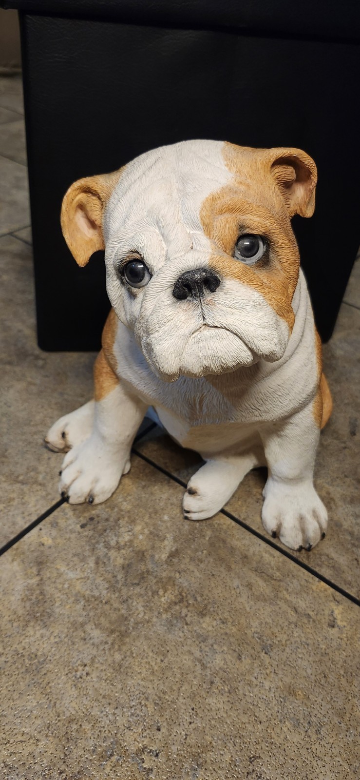 Sandicast English Bulldog Puppy Life Size Statue Dog Animal Vintage Rare 13\