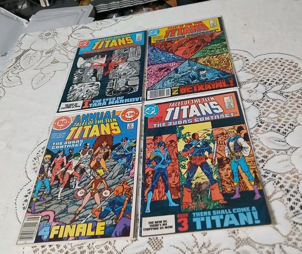 Tales of Teen Titans 44 Annual Lot Judas Contract 1st Appearance Nightwing Comic